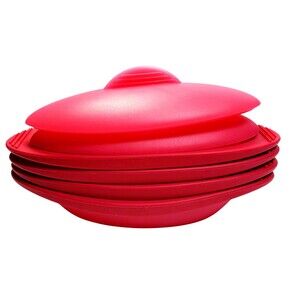 Orka by Mastrad silicone steam cooker set 20 Oz Set of 4 w/ 2 Lids Set Preowned